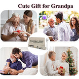 ZUYUROU Grandpa Gifts,2-Pocket Grandpa’s Spot Throw Pillow Covers 18x18 Inch + Engraved Spoon, Fathers Day Birthday Christmas Thanksgiving Day Gifts for Papa, Granddad