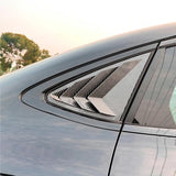 2PCS Rear Exterior Window Louver Shutter Side Cover Trim Compatible with Benz GLC Coupe C254 AMG 2024(Glossy Black)