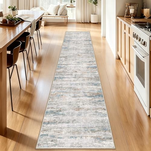 Kitchen Runner Rug 2x12 Runners Rug for Hallways Non-Slip,Long Abstract Rug Runners,Stain Resistant Soft Washable 12 ft Runner Rugs,Ultra-Thin Carpet for Entryway,Dining,Laundry Room