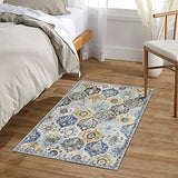 Lahome 2x3 Moroccan Kitchen Rug, Washable Area Rug for Entryway