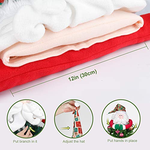 D-FantiX Santa Tree Topper, Large Christmas Tree Topper Santa Hugger Xmas Christmas Tree Decorations Party Home Decor