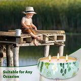 Citronella Candles Outdoor, 3-Wick Large Citronella Candles for Patio, 3 Packs Natural Soy Wax Summer Candle Set, 200 Hours Long Lasting Burning Lemongrass Scented Candle for Garden Balcony Camping