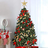 10” Christmas Tree Topper Star Christmas Tree Decoration Indoor Party Home Decoration (Gold)