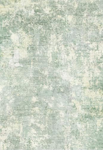 4x5 Washable Entryway Rug – Non-Slip Modern Abstract Sage Green
