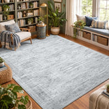 Area Rugs for Living Room 6x9 Large Washable Non-Slip Vintage Grey