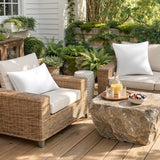 MIULEE Pack of 2 12x20 Outdoor Pillow Inserts, Waterproof Decorative Rectangle Throw Pillow Inserts for Patio Sofa Garden Porch Couch
