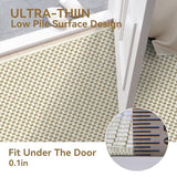 Hallway Runner Rug Woven Washable Long Kitchen Runner Beige 2x5 ft