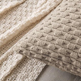MIULEE Lumbar Decorative Throw Pillow Covers 12x20 Light Brown Corduroy