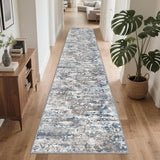 Runners for Hallways Ultra Non-Slip 2x10 Long Runner Rugs Washable Abstract Tear and Stain Resistance No Pile Lightweight Modern Rug Runners for Entryway, Kitchen, Walkway, Entrance, Multi