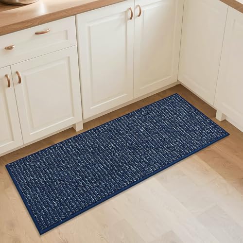 BEQHAUSE Kitchen Runner Rugs 20"x48", Kitchen Mats for Floor, Blue