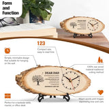 BeauGift Dad Gifts for Fathers Day from Daughter Son, Dad Birthday Gifts for Daddy, Wooden Clock Birthday Gift Idea for Father, Fathers Day Present from Child to My Daddy