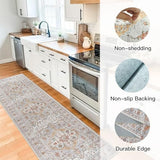 Washable Hallway Runner Rug 3x16: Non Slip Runner Rugs with Rubber Backing