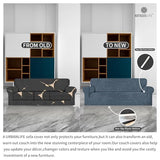 URBANLIFE Stretch Sofa Covers & Loveseat Couch Covers for Living Room Slipcover Set, 2-Pieces Machine Washable Couch Cover, Dusk Blue Gray