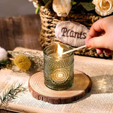 Green Votive Candle Holders Set of 36- Glass Tealight Candle Holders Bulk
