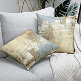 Throw Pillow Covers for Couch, 18x18 Inch, Set of 2, Beige Grey