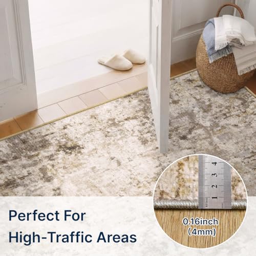 10x14 Area Rugs Washable Modern Abstract Living Room Bedroom Rug