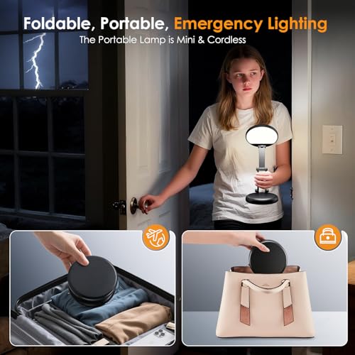 One Fire Battery Operated Lamp, 3600mAh Cordless Lamps Rechargeable Cordless Table Lamp,10 Brightness Rechargeable Lamps Table Lamp, Wireless Battery Lamp Portable Light