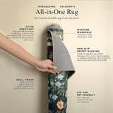 3x5 Washable Area Rugs for Entryway: Small Throw Rugs Stain Resistant Non Slip Low Pile Soft Faux Wool Lightweight Entry Rug for Bedroom Kitchen Living Room Laundry Room Bathroom Front Door Indoor