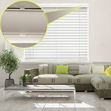 Valance Clips, 2 Inch Clear Blind Clips for Wood or Faux Wood Horizontal Blinds Valance (12 Pieces)
