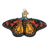Old World Christmas Monarch Butterfly Glass Blown Ornament for Christmas Tree, Handcrafted Holiday Decoration, Insect Collection