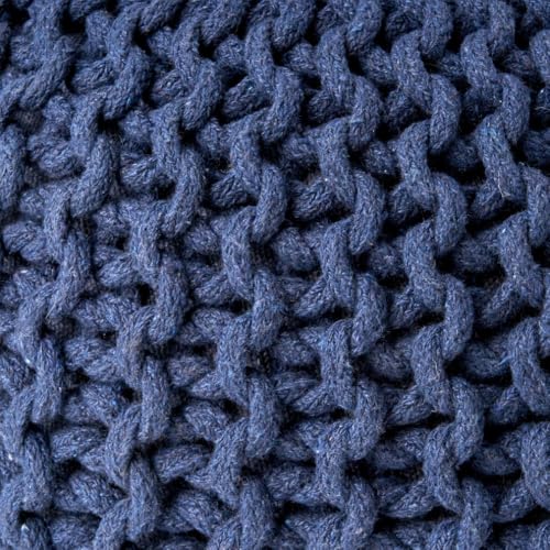 Moro Knitted Cotton 20 x 20 Round Pouf