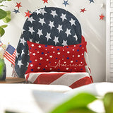 AVOIN colorlife 4th of July Patriotic Throw Pillow Cover, 12 x 20 Inch Independence Memorial Day America Stars Cushion Case for Sofa Couch