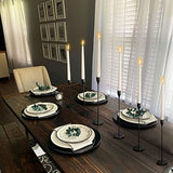 Matte Black Taper Candle Holder Set of 6, Tall Candlestick Holders
