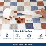 GarveeHome 2x8 Runner Rug for Kitchen Bathroom Colorful Modern Checkered