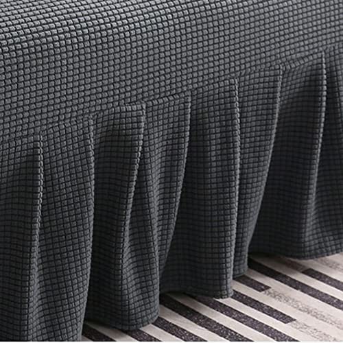 Printed Armless Futon Slipcover Stretch Futon Sofa Bed Cover Non-Slip Without Armrests Protector Machine Washable Futon Couch Slipcover -A-Small (120-140cm)