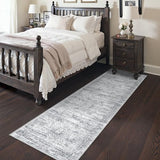 2x7 Runner Rug Non Slip,Washable Hallway Runner Rug,Grey