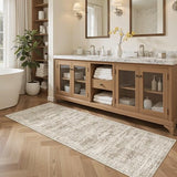 Soalmost Runner Rug 2x6 Washable Kitchen Hallway Runners Non-Slip Brown