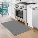 KOZYFLY 2x3 Washable Entryway Rug, Non Slip Woven Indoor Door Mat, Grey