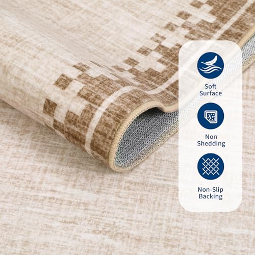 GarveeHome 10x13 Large Area Rug for Living Room Washable Low Pile Carpet