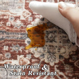Square Rugs10x10 for Living Room Bedroom - Soft Large Washable Rugs for Playroom Dining Room with Non Slip Backing Indoor Low Pile Floor Carpet 10X10 Brick