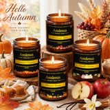 Fall Candles, Caramel Cinnamon Scent, Cozy Autumn Season Gifts for Fall