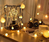 Globe String Lights 20ft 40 LED USB Powered Warm White Fairy Lights for Birthday Party Wedding Christmas and Home Decoration.