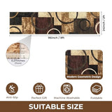 2x8 Washable Modern Abstract Runner Rug Non-Slip for Hallways