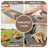 MYSKY HOME 100% Waterproof Couch Cover for Sofa, Couch Covers for Dogs, Non Slip Back Pet Sectional Sofa Covers for 3 Cushion Couch, Sofa Covers Washable, Dog Bed Cover, Dark Grey, 35"x70.9"