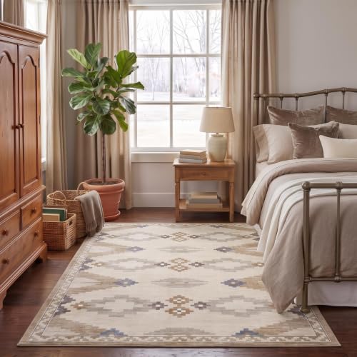 GarveeHome 8x10 Washable Area Rug for Living Room Non Slip Bedroom Rugs