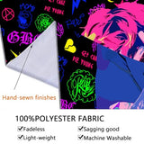 PSYHILAR Lil Peep Tapestry Blacklight, Rapper Black Light Poster for Bedroom, Hip Hop Star Music UV Flag (40 x 30 Inches)