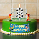 Soccer Birthday Candle - Number 8 Candle for Soccer Cake Topper, Sports Theme Birthday Party Decorations for Boys Girls