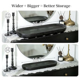 Hanobe Extra Large Wood Decorative Bowl for Table Centerpiece, 25.5" Black