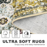 2x8 Washable Runner Rug, Nonslip Soft Area Rug for Hallway Kitchen