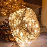 Dazzle Bright Fairy Lights, 66 FT 200 LED USB Power Photo String Lights with Remote, 8 Modes Waterproof Dorm Lights for Home Indoor Party Tree Yard Christmas Decorations (Warm White)