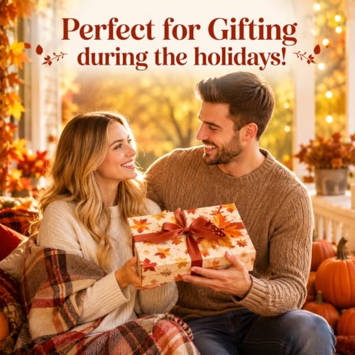 Fall Candles, Caramel Cinnamon Scent, Cozy Autumn Season Gifts for Fall