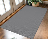 KOZYFLY 3x5 Washable Area Rug, Non Slip Woven Indoor Entryway Rug, Grey