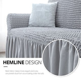 NICEEC Grey Loveseat Covers and Couch Cover Bundle