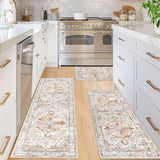 Kitchen Rugs Set 3 Piece, Non Slip Washable Kitchen Mats for Floor