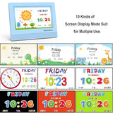SINOIDEAS 7-Inch Kids' Digital Alarm Clock,Children's Sleep Trainer with Remote Control & Custom Reminder Function