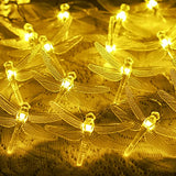 Dragonfly String Lights for Patio, Twinkle Fairy Lights for Indoor 20 LED 10ft Decorative Strand Battery Powered with 2 Modes for Bedroom Wedding Birthday Party Christmas Decor (Warm White)